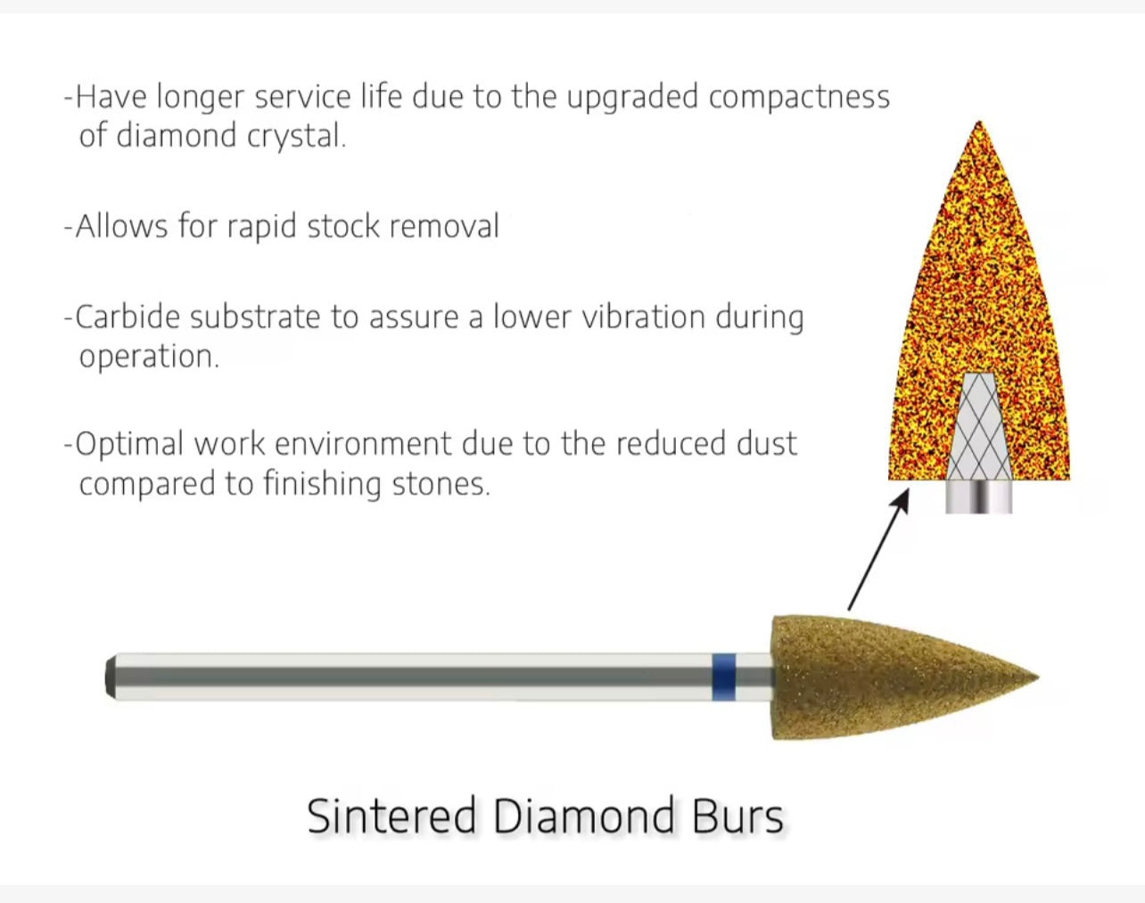 Sintered Diamond Burs